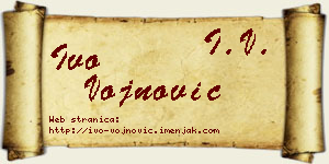 Ivo Vojnović vizit kartica